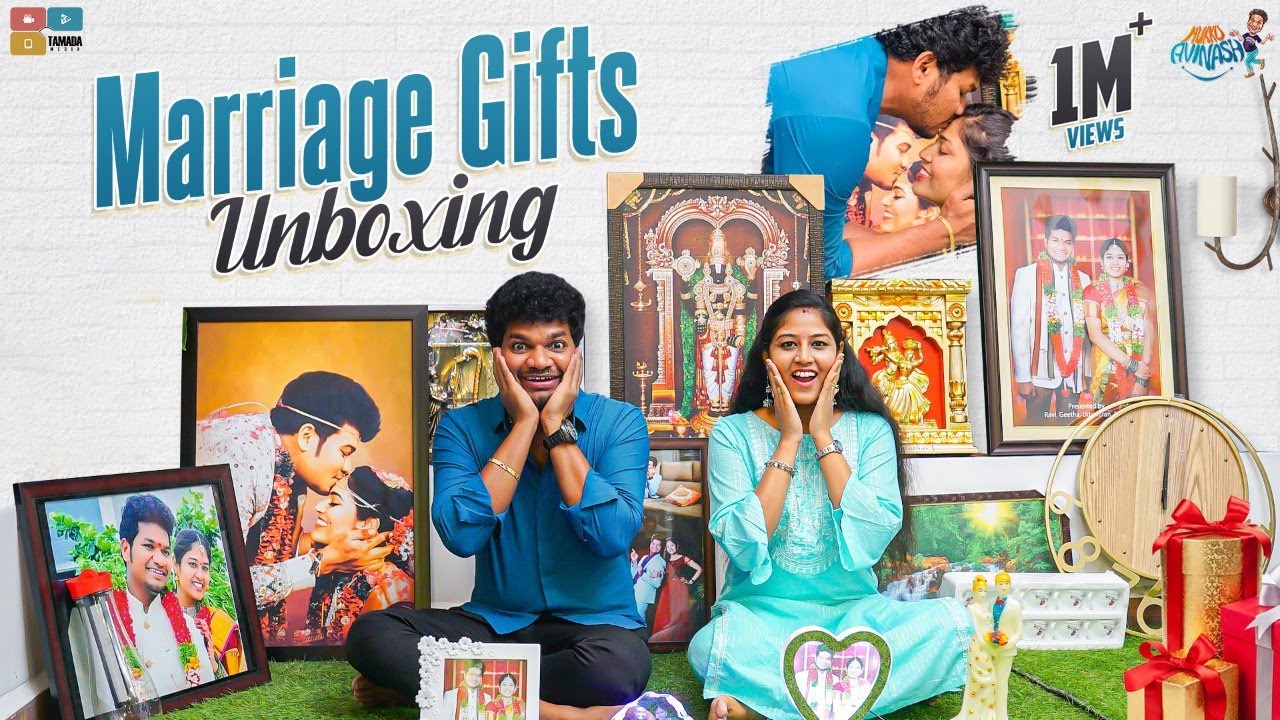 Mukku Avinash and Anuja Marriage gifts Unboxing video