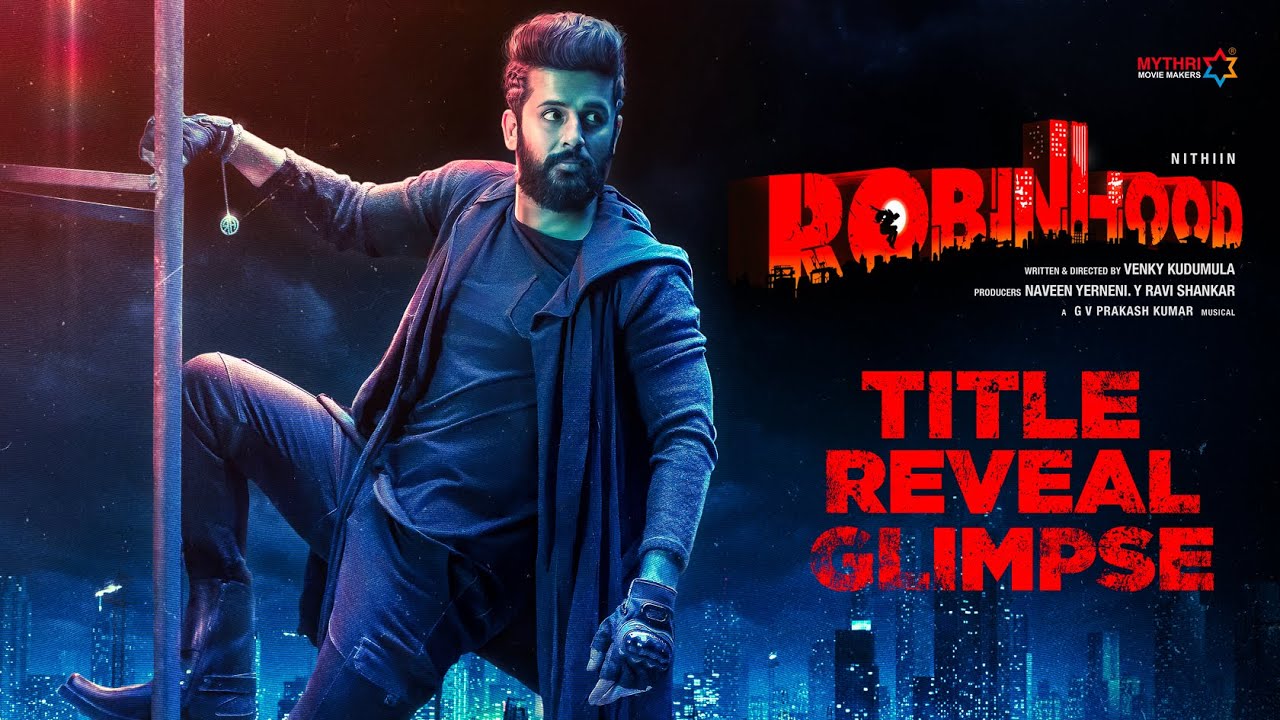 Nithiin New Movie ROBINHOOD Title Reveal Glimpse 