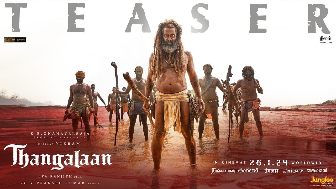  CHIYAAN VIKRAM New Movie THANGALAAN Movie official teser