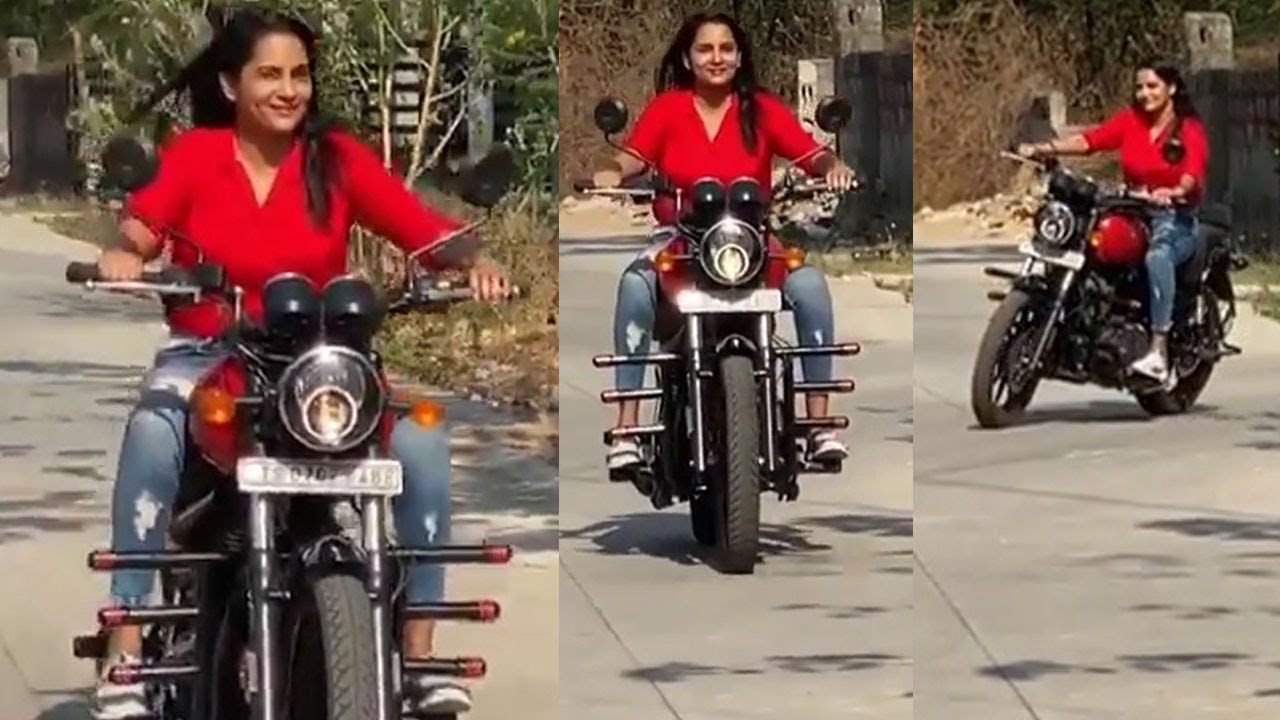 tollywood Actress Himaja Bullet Riding